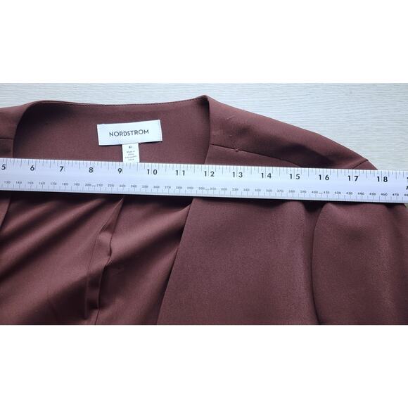 JACKET/SUIT TOP-NORDSTROM-Chocolate Brown-No Buttons-No Collar-Size XL - Picture 7 of 12